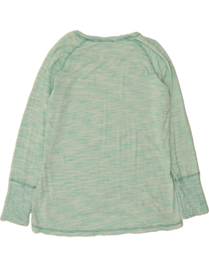 CHAMPION Womens Sweatshirt Jumper UK 16 Large Turquoise Rayon Vintage Champion and Second-Hand Champion from Messina Hembry 