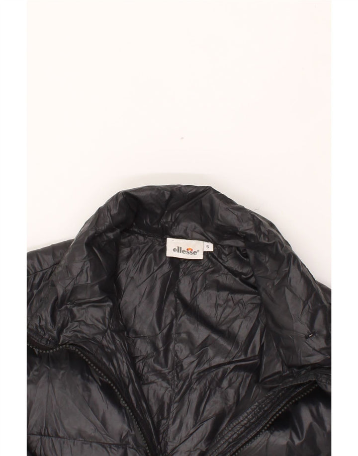 ELLESSE Womens Padded Coat UK 10 Small Black Vintage Ellesse and Second-Hand Ellesse from Messina Hembry 