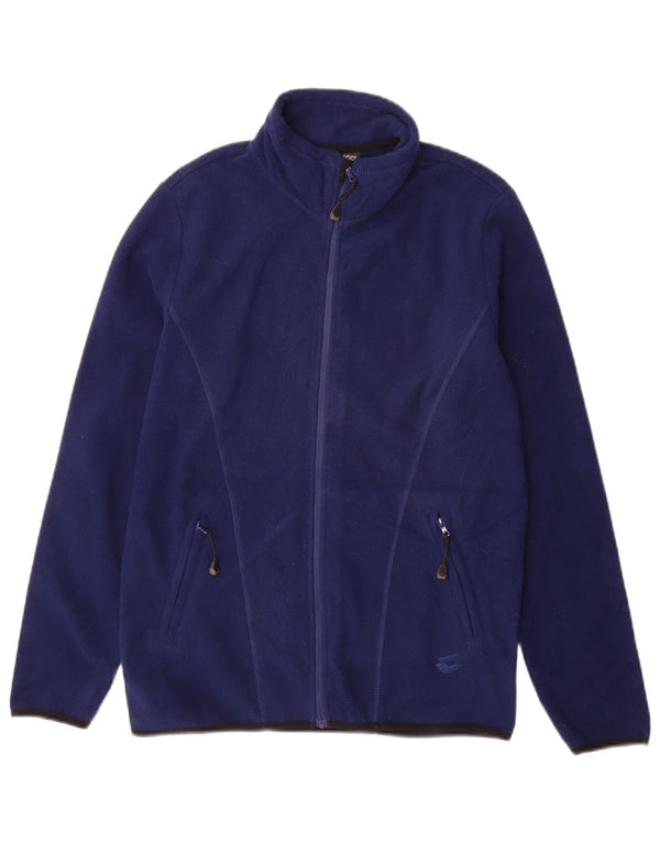 Lotto Womens Fleece Jacket UK 10 Small Navy Blue Polyester