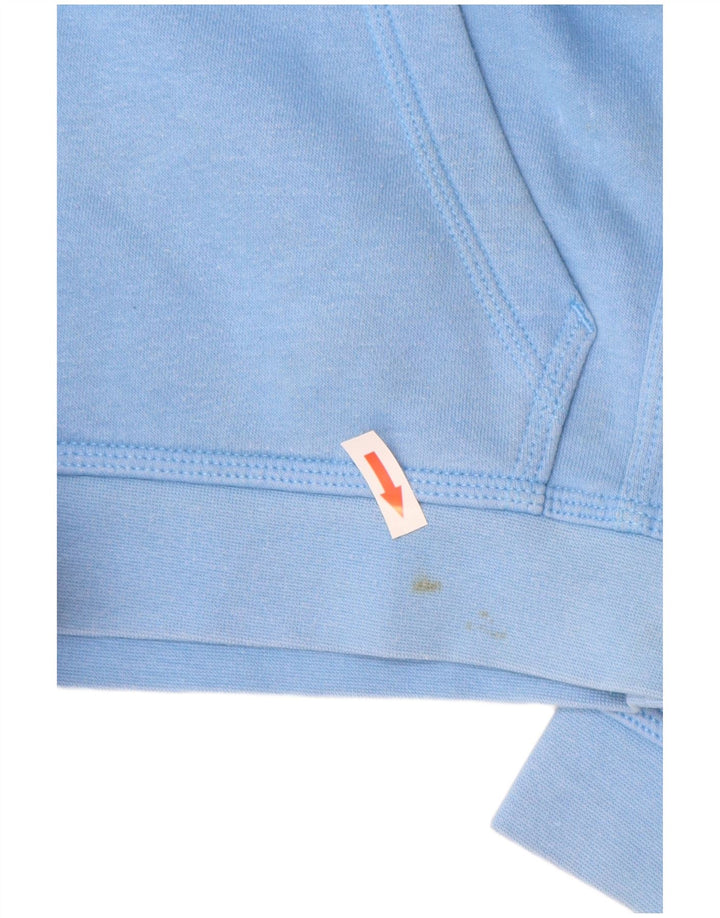 Nike Boys Hoodie Jumper 10-11 Years Medium Blue Cotton