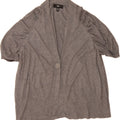 MOSSIMO Womens Short Sleeve Cardigan Sweater US 20 3XL Grey Rayon Vintage Mossimo and Second-Hand Mossimo from Messina Hembry 