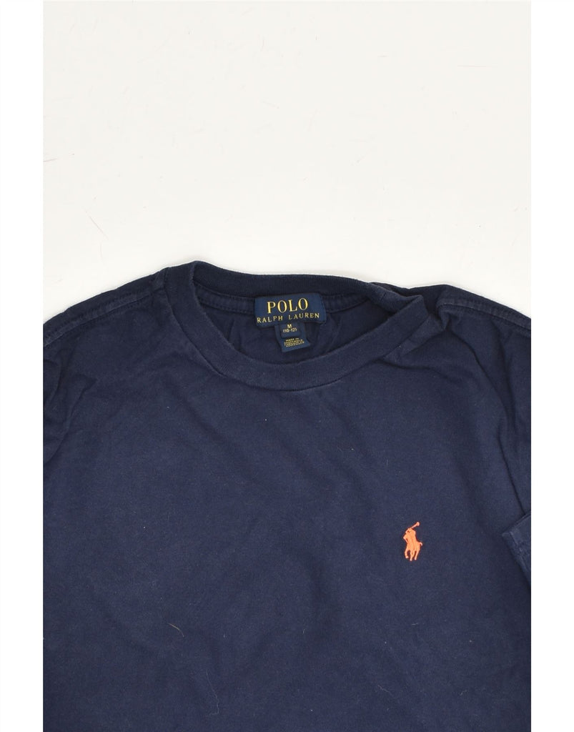 POLO RALPH LAUREN Boys T-Shirt Top 10-11 Years Medium Navy Blue Cotton | Vintage Polo Ralph Lauren | Thrift | Second-Hand Polo Ralph Lauren | Used Clothing | Messina Hembry 