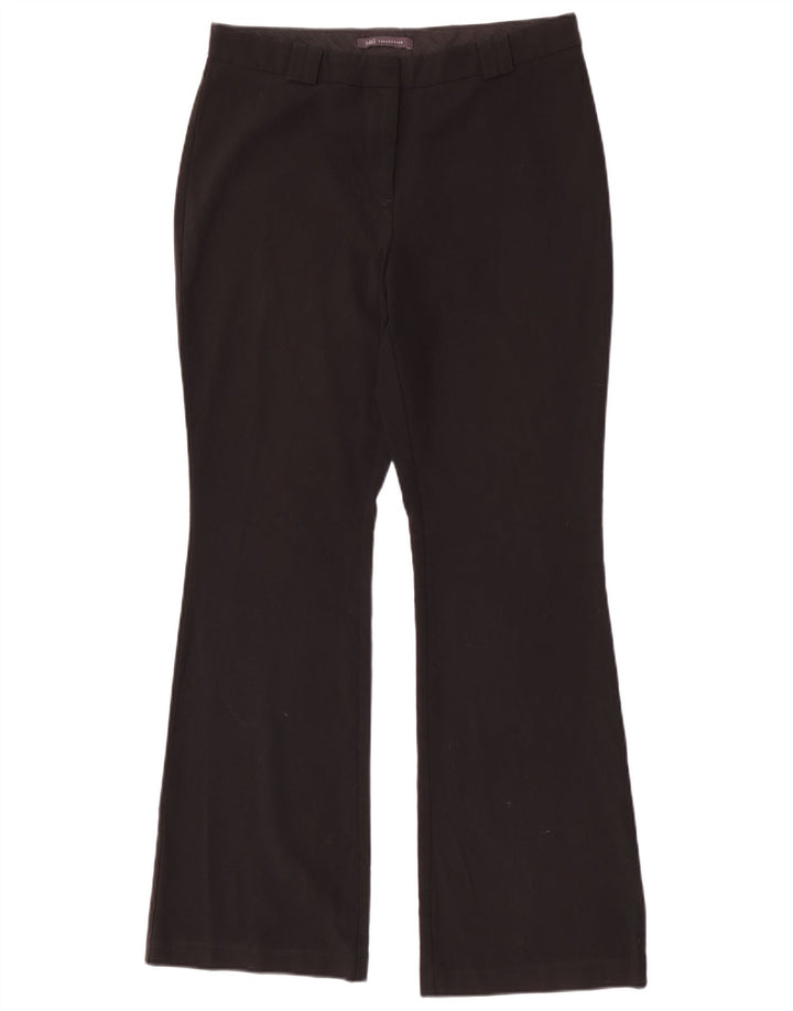 Marks & Spencer Womens Bootcut Casual Trousers UK 12 Medium W30 L31 Black