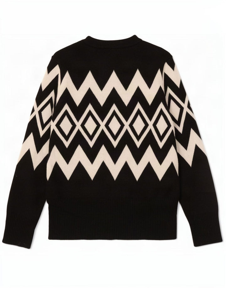 Marks & Spencer Womens Crew Neck Jumper Sweater UK 12 Medium Black