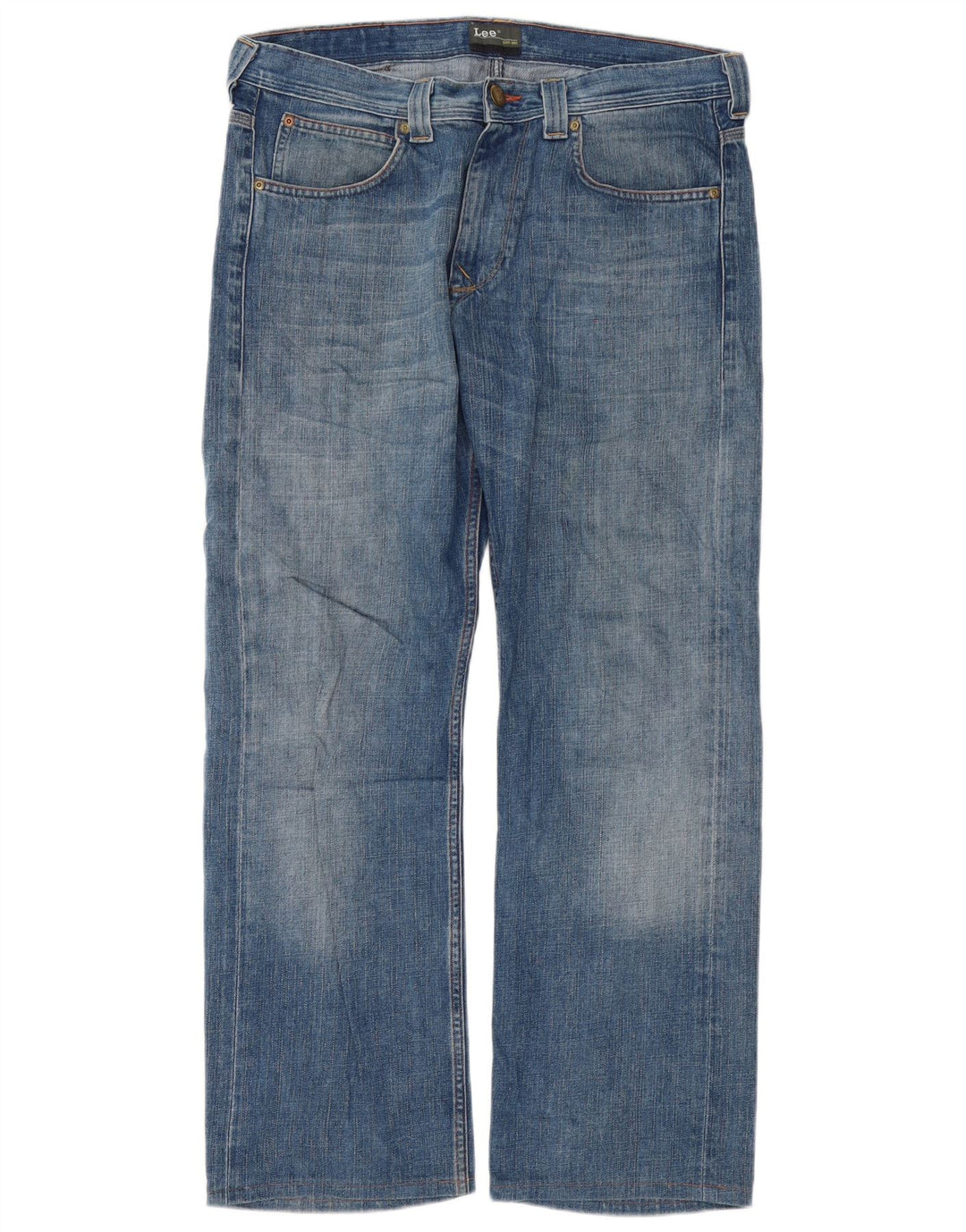 LEE Mens Kent Loose Jeans W32 L32 Blue Cotton