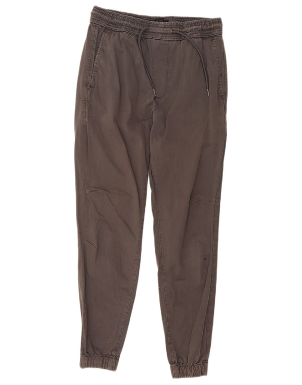 Zara Mens Joggers Chino Trousers Small W30 L28 Grey Cotton