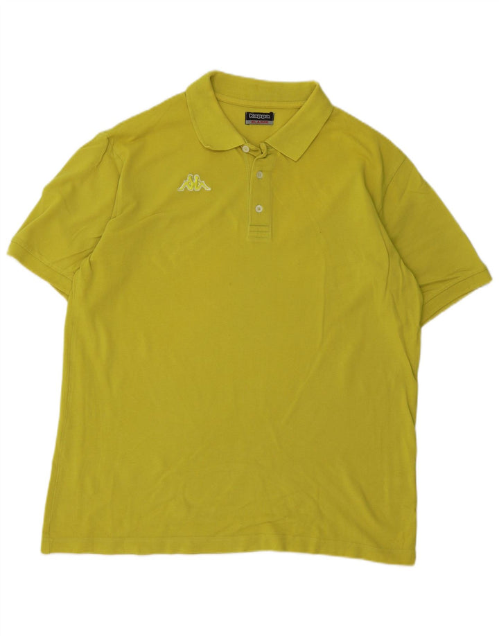Kappa Mens Polo Shirt XL Green Cotton