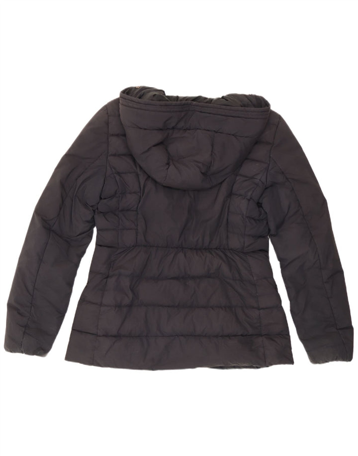 PEUTEREY Womens Hooded Padded Jacket IT 46 Large Black Polyamide