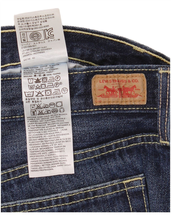 Levi's Womens Denim Shorts US 10 Large W34  Navy Blue Cotton