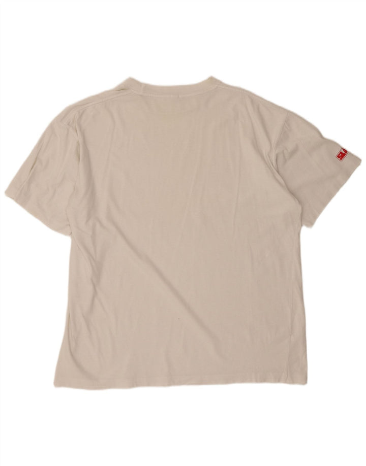 SLAM Mens Graphic T-Shirt Top 2XL White