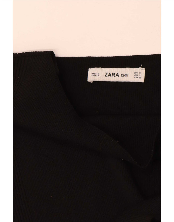 Zara Womens Vest Top UK 10 Small Black