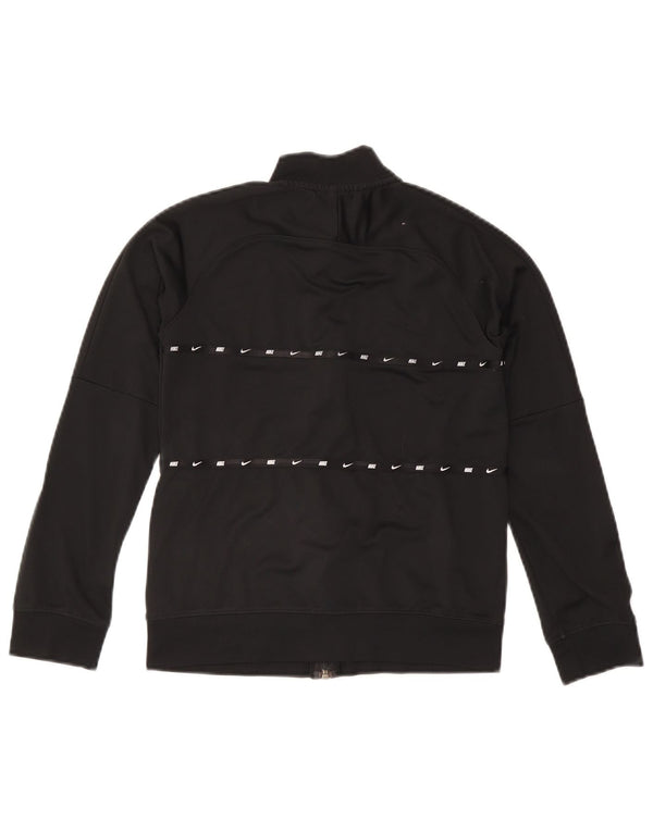 Nike Girls Graphic Tracksuit Top Jacket 10-11 Years Medium Black Striped