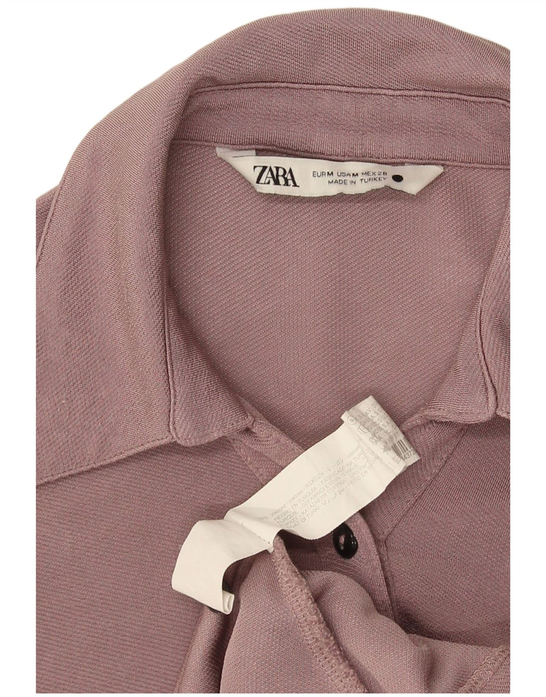 Zara Womens Shirt UK 12 Medium Purple Viscose