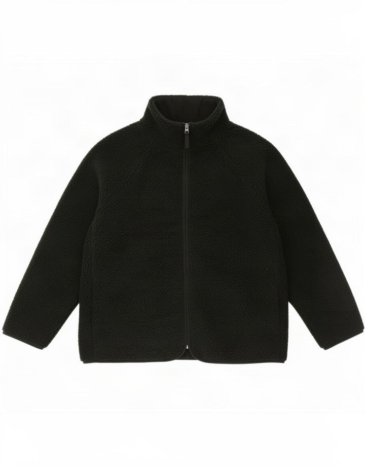 Marks & Spencer Womens Fleece Jacket UK 14 Large Green Polyester