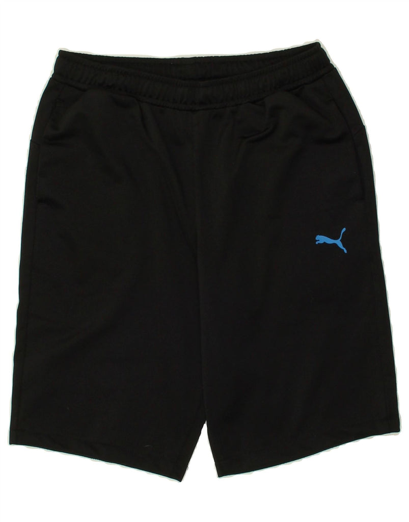 PUMA Boys Sport Shorts 13-14 Years Black Polyester | Vintage Puma | Thrift | Second-Hand Puma | Used Clothing | Messina Hembry 