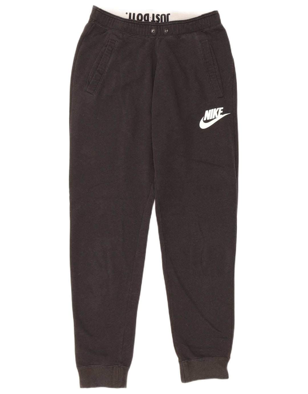 Nike Mens Graphic Tracksuit Trousers Joggers Small Black Cotton