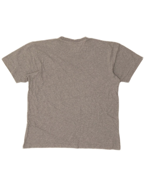 Champion Mens Graphic T-Shirt Top Medium Grey