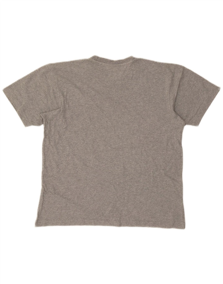Champion Mens Graphic T-Shirt Top Medium Grey
