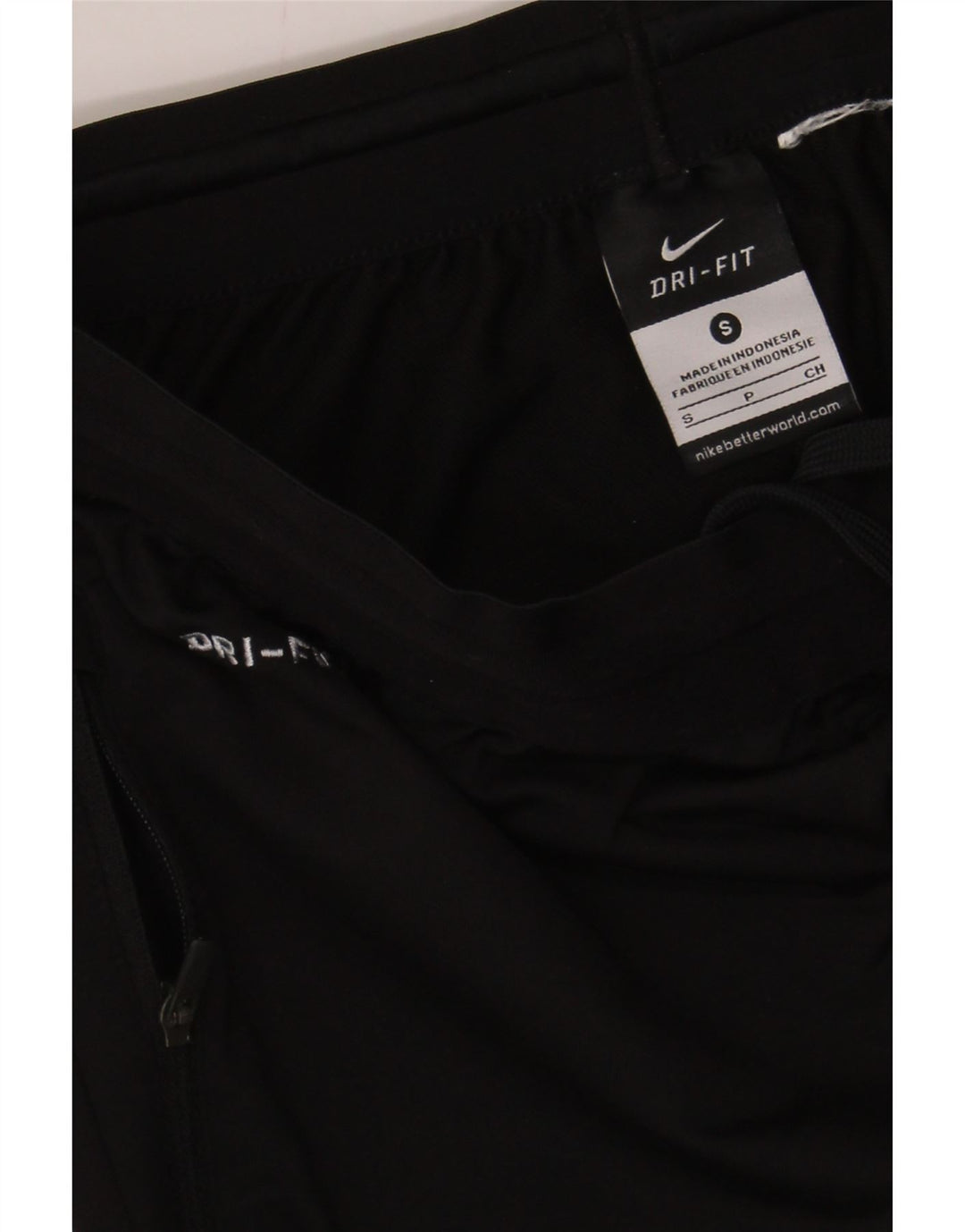 NIKE Mens Dri Fit Capri Tracksuit Trousers Small  Black Vintage Nike and Second-Hand Nike from Messina Hembry 