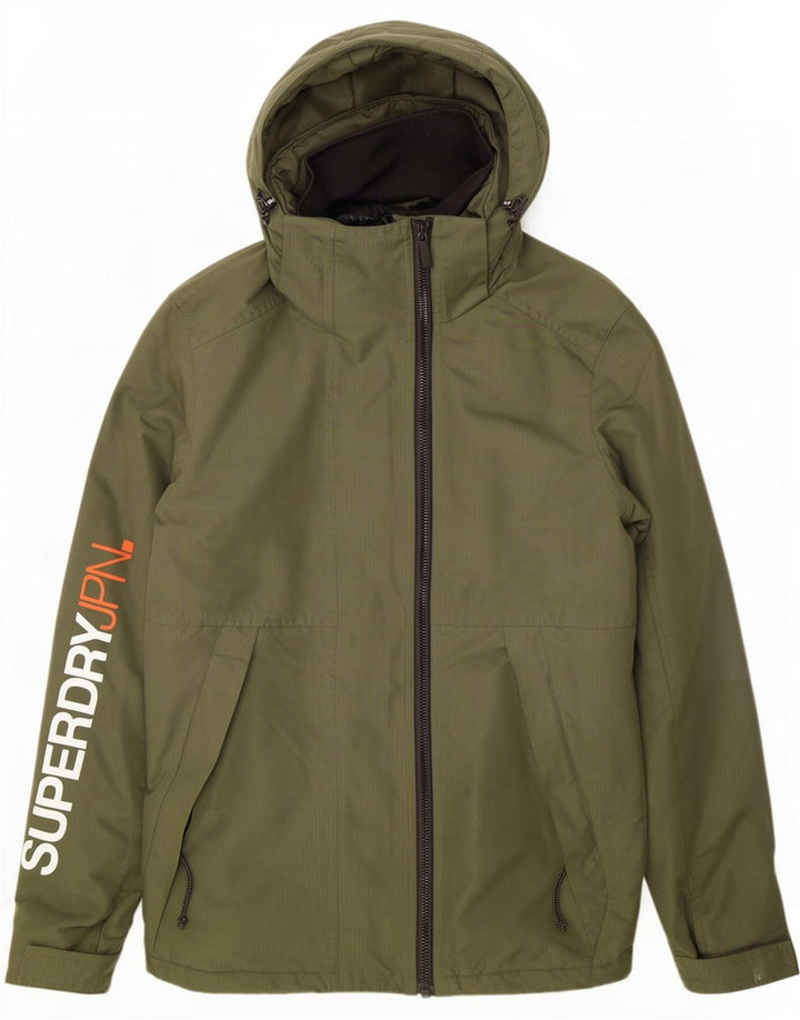Superdry Mens Windyachter Graphic Windbreaker Jacket UK 38 Medium Green
