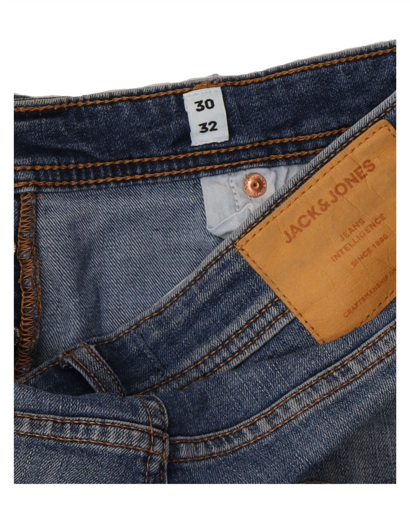 JACK & JONES Mens Skinny Jeans W30 L32 Blue Cotton Vintage Jack & Jones and Second-Hand Jack & Jones from Messina Hembry 