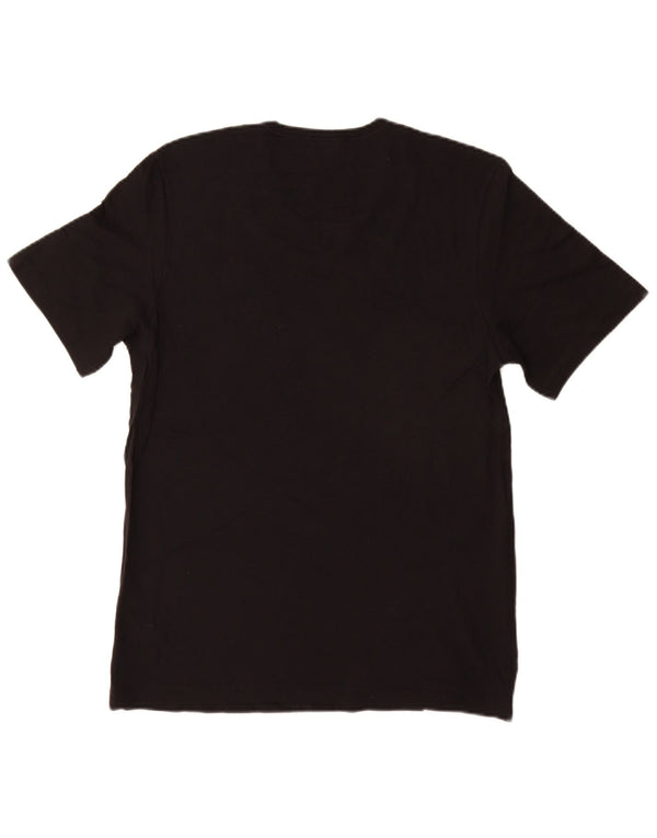 Hugo Boss Mens T-Shirt Top Large Black Cotton