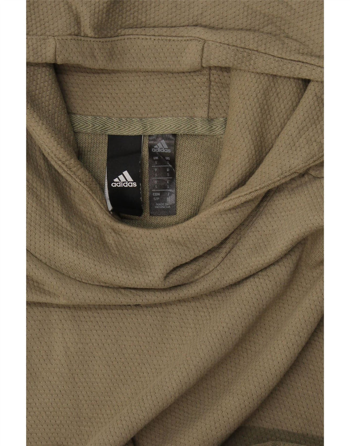 Adidas Mens Hoodie Jumper Small Khaki