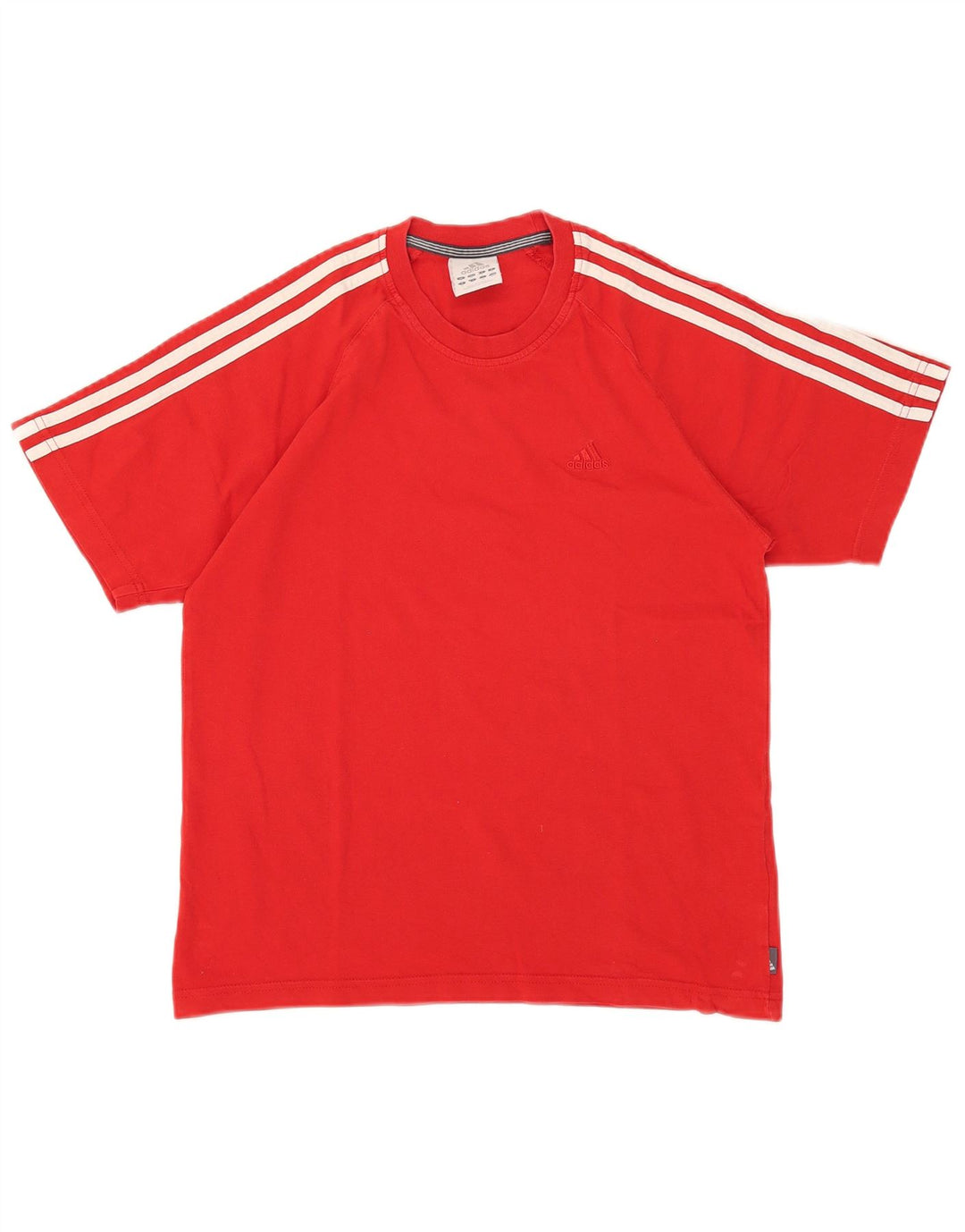 Adidas Mens T-Shirt Top Small Red Cotton