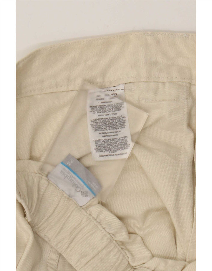 Columbia Mens Cargo Shorts Medium W32 Beige Cotton