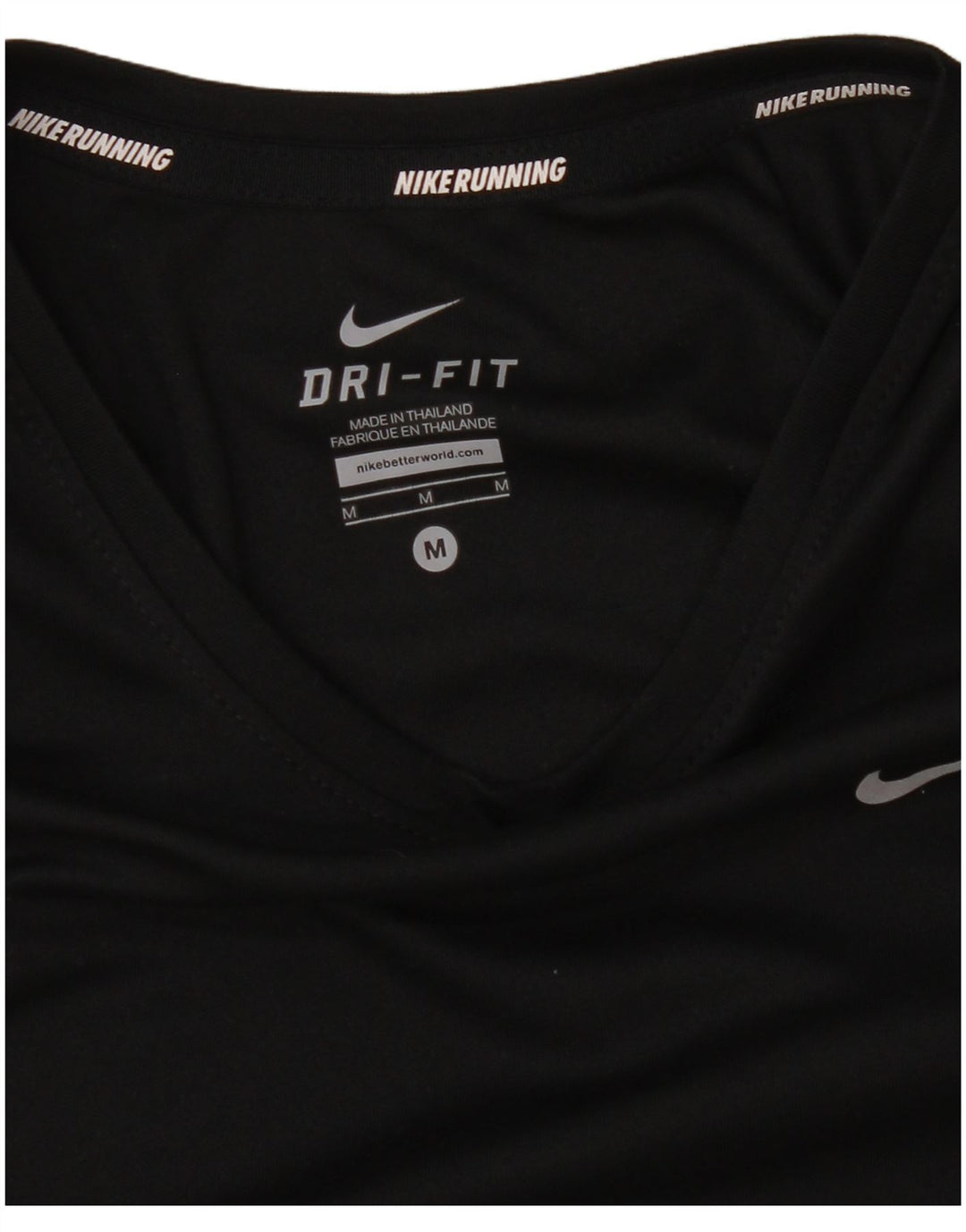 Nike Womens Dri Fit Top Long Sleeve UK 14 Medium Black