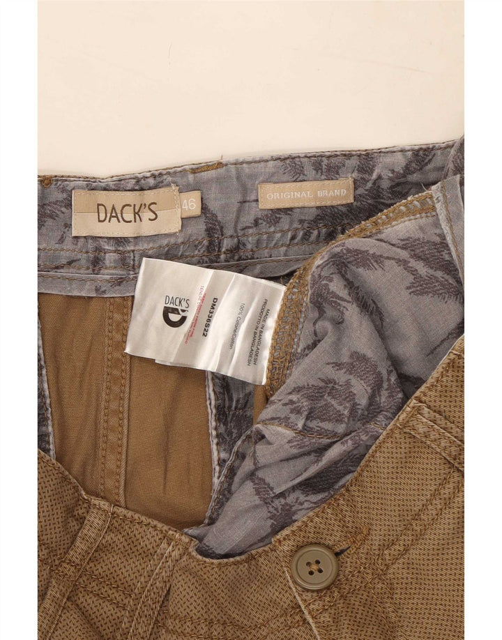 Dack's Mens Cargo Shorts IT 46 Small W32 Brown Spotted Cotton