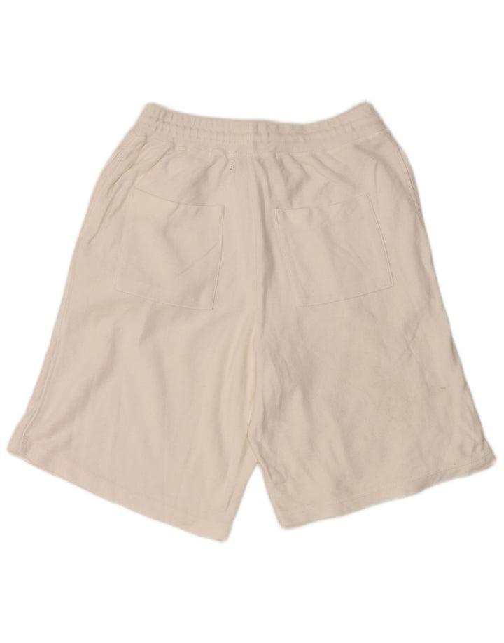 Zara Mens Sport Shorts Small  White Cotton