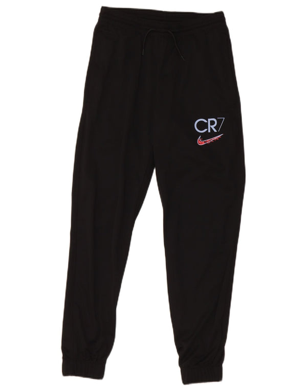 Nike Boys CR7 Tracksuit Trousers Joggers 10-11 Years Medium Black Polyester