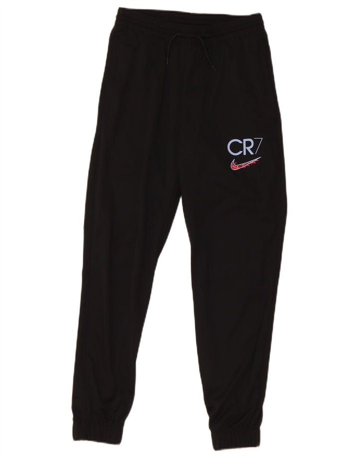 Nike Boys CR7 Tracksuit Trousers Joggers 10-11 Years Medium Black Polyester