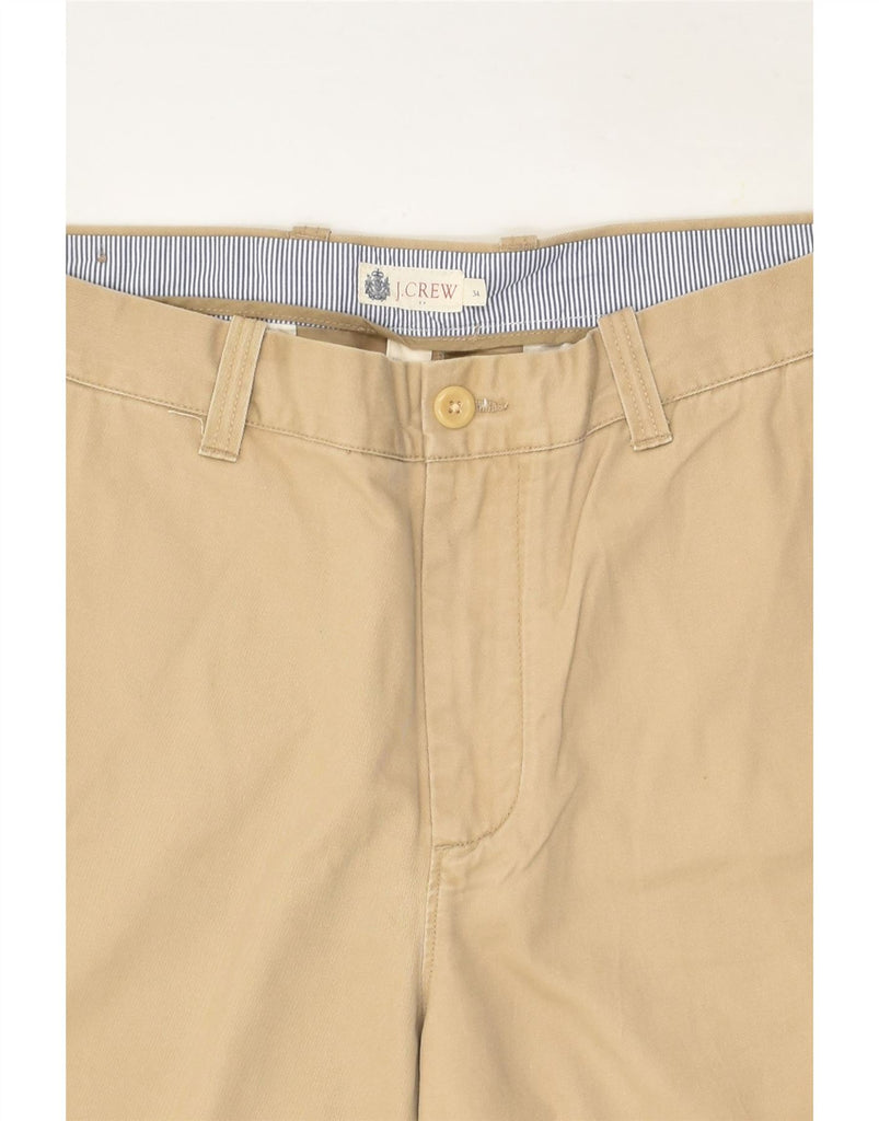 J. CREW Mens Chino Shorts W34 Large Beige Cotton | Vintage J. Crew | Thrift | Second-Hand J. Crew | Used Clothing | Messina Hembry 