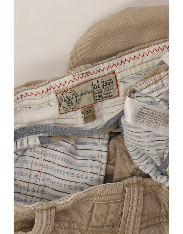 Fat Face Mens Casual Shorts Medium W32 Beige Cotton
