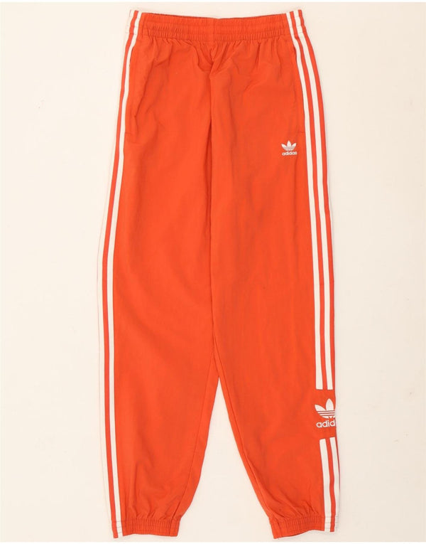 Adidas Womens Tracksuit Trousers Joggers UK 10 Small Orange Colourblock