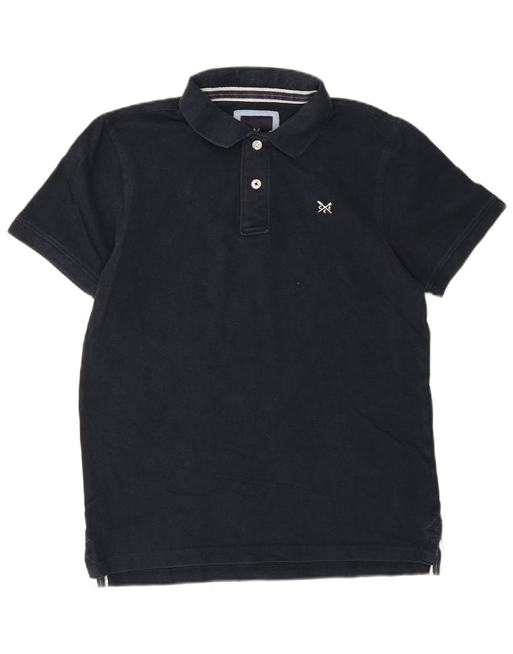 Crew Clothing Mens Polo Shirt Medium Navy Blue Cotton