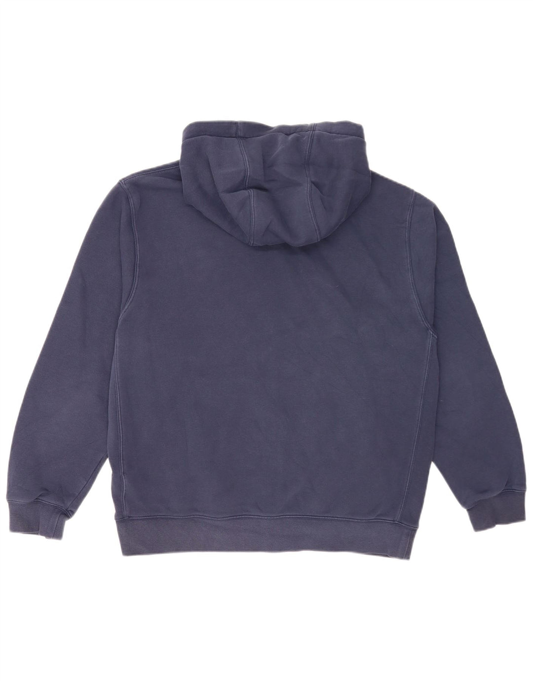 Nike Mens Zip Hoodie Sweater Large Navy Blue Cotton
