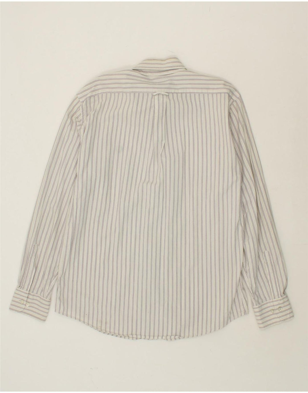 FRED PERRY Mens Shirt XL White Striped Cotton