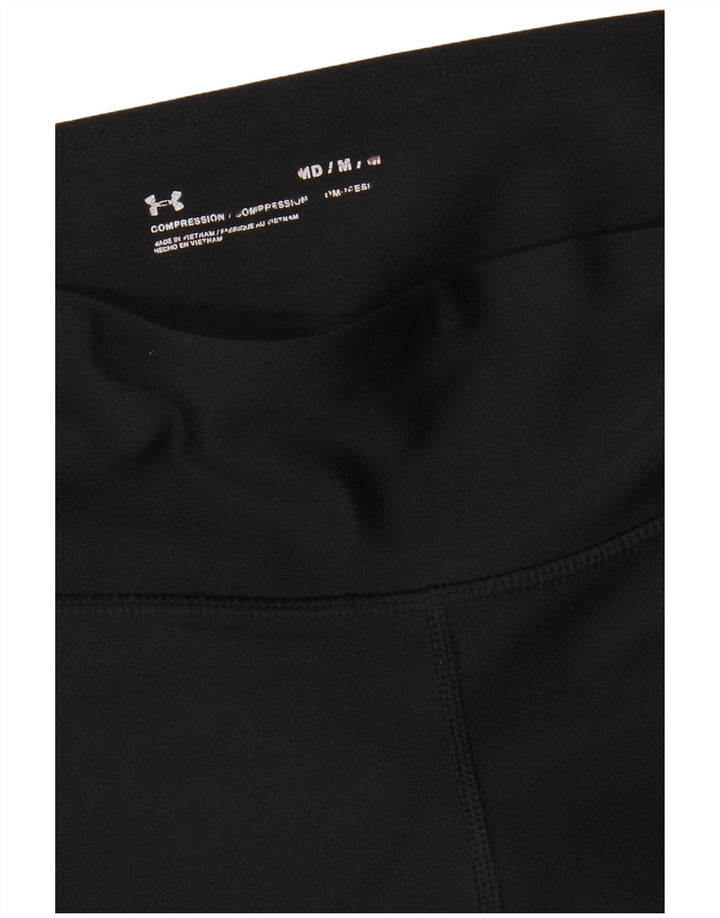 Under Armour Womens Graphic Leggings UK 12 Medium  Black