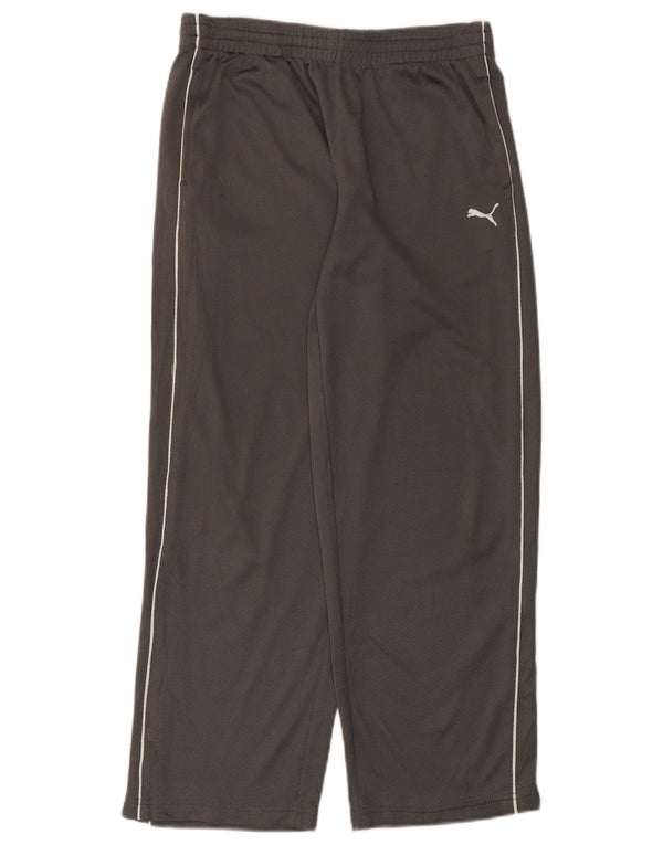 Puma Boys Tracksuit Trousers 11-12 Years Large Grey Polyester