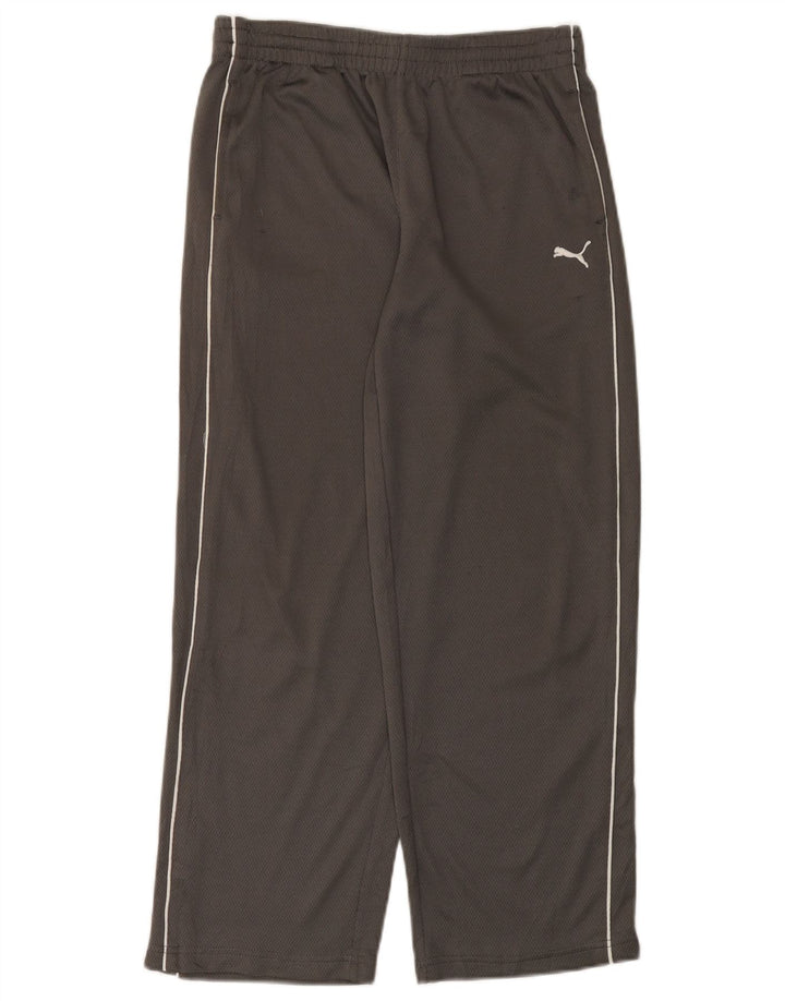 Puma Boys Tracksuit Trousers 11-12 Years Large Grey Polyester