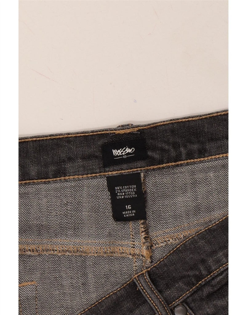 MOSSIMO Womens Denim Skirt US 16 2XL W40 L26 Grey Cotton Vintage Mossimo and Second-Hand Mossimo from Messina Hembry 