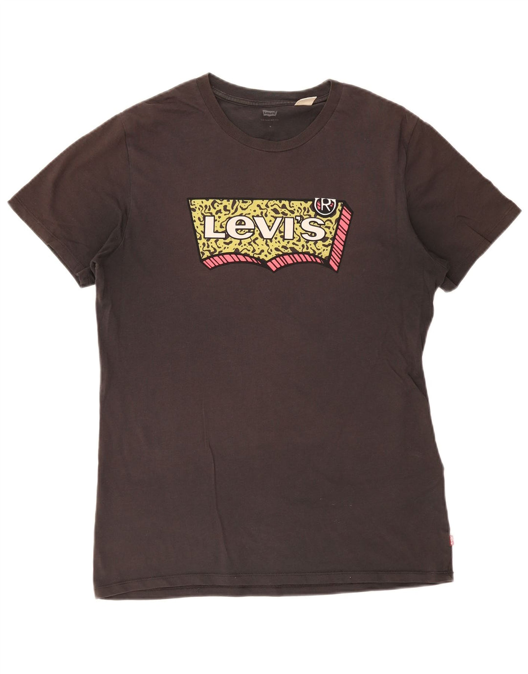 Levi's Mens Graphic T-Shirt Top Medium Grey Cotton
