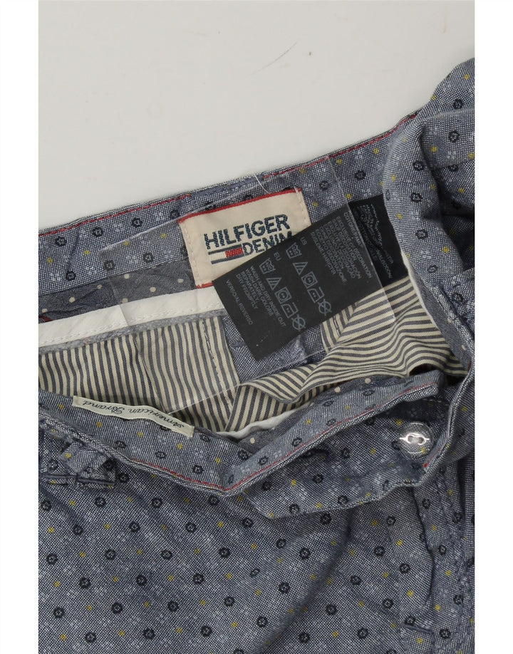 TOMMY HILFIGER Womens Chino Shorts Medium W30  Blue Floral Cotton Vintage Tommy Hilfiger and Second-Hand Tommy Hilfiger from Messina Hembry 