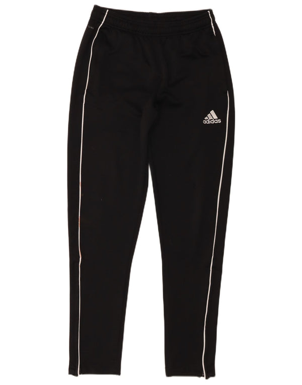 Adidas Boys Climalite Tracksuit Trousers 13-14 Years Black Polyester