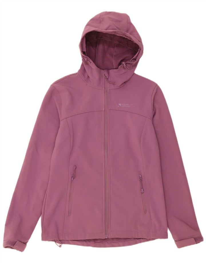 Mountain Warehouse Womens Hooded Windbreaker Jacket UK 8 Small Purple
