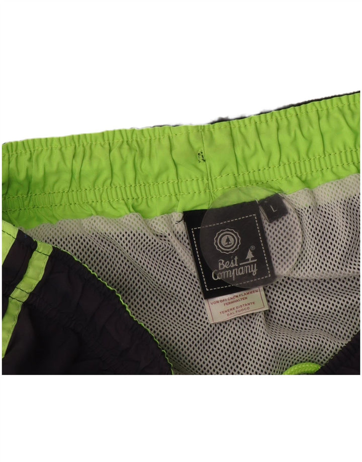 Best Company Mens Swimming Shorts Large Navy Blue Polyester