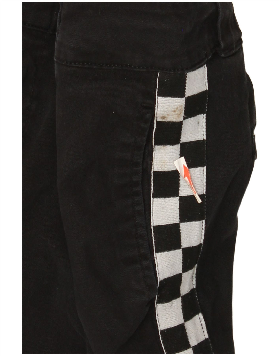 Dickies Womens Slim Chino Trousers US 9 Medium W29 L28 Black Geometric
